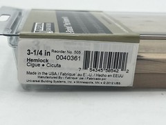 4 Pack UBS L-Bracket Post Newel Kit 3-1/4″ Hemlock Zinc Plated Unfinished Fasten