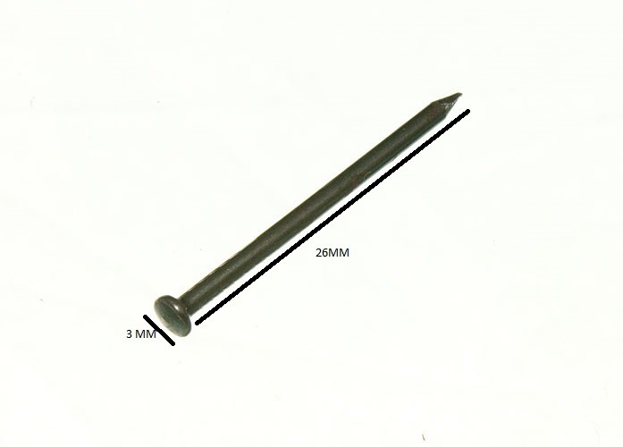 Picture Photo Hanging Hook Pins Blued Plain Head Pack Of 50