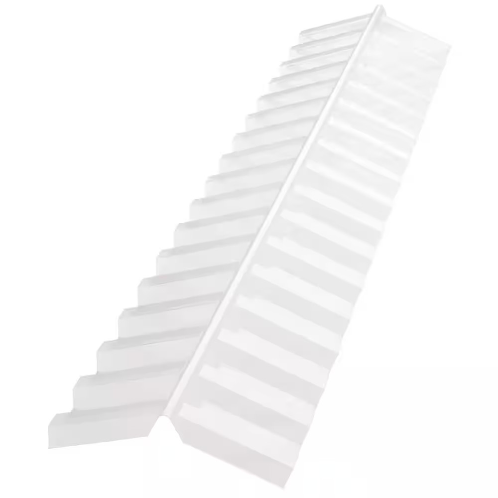 4 ft. Polycarbonate Ridge Cap Flashing in Clear