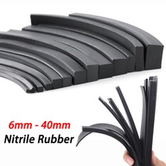 6mm-40mm Nitrile Rubber NBR Solid Sealing Strip Square Bar Gasket Oil-resistance