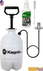 Hand Pump Pressurized Keg Beer Cleaning Kit w/ 32 Ounce Beer Line Cleaner US