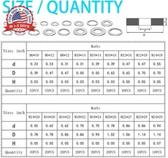 Mandark 570 PCS 18 Sizes Car Oil Crush Washers Assortment Kit, Aluminum Auto Eng