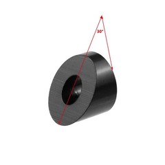 1/4″ 30 Degree Black Angle Beveled Washer Stainless Cable Railing 10 PCS