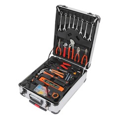 4-Compartments Trolley Case Tool Box Hand Tool Kit Hardware Tool & Luggage Kit