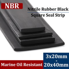 NBR Nitrile Rubber Solid Square/Flat Sealing Strip For Marine Anti Oil Seal