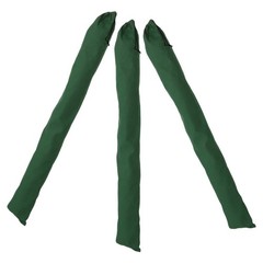 3Pcs Green Canvas Sandbag Tubes for Flood Control Reusable Flood Barrier Bags