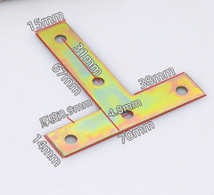 Heavy Duty T Shape Corner Iron Furniture Frame Reinforcement Connector Brackets