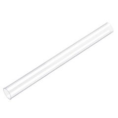 PC Rigid Round Clear Tubing 26mm ID x 28mm OD x 500mm Length Plastic Tube