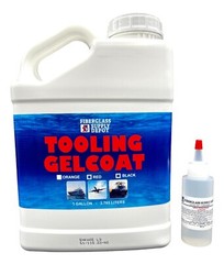 FSD Red Tooling Gelcoat Gallon with 60cc Hardener (MEKP)