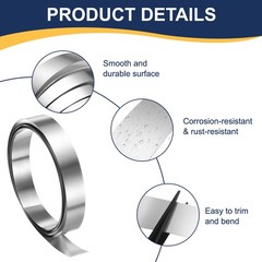 Aluminum Flashing Roll, 1.6″ x 6.56ft Aluminum Flashing Roofing Panels 1mm