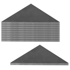 10-PCS 3x3x1/4-inch Heavy Duty Steel Plate Gussets Weld-On Triangle Base