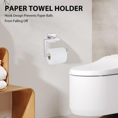 Yacvcl 5-Piece Bathroom Hardware Accessories Set 23.6 Inch Towel Bar Set Modern
