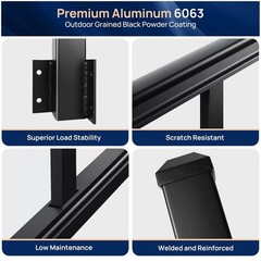 1 Pack 2.56 in. x 2.56 in. x 46 in. Aluminum Side