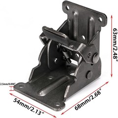 Foldable Bracket, Self-Lock Hinge Hardware with Screws Lock Extension Support