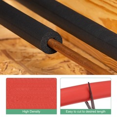 Foam for insulation pipe 18mm ID 30mm OD 1m length red