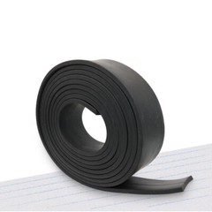 Black Solid NBR Nitrile Rubber Rectangle Sealing Strip Absorption Cushioning