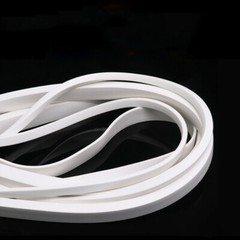 White Sponge Cord Foam Rubber Strip 3*20-25*25mm Square Solid Foamed Seal Strip