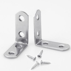 1.5″ inch “L” Steel Corner Braces w/ Screws Pack Right Angle Bracket Wholesale