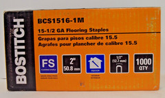 Bostitch Hardwood Flooring Staples, 15-1/2 Gauge, 2 In., 1,000-Ct. – BCS1516-1M
