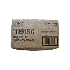 (QTY 135) Armstrong Ceilings 1191SC Surface Mount Ceiling Clips Galvanized Steel