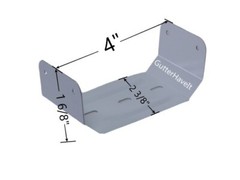Package of 5 – 3″ x 4” Inch Hidden Gutter Downspout Clips White