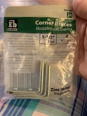 Everbilt 1.5” Corner Braces Zinc Plated 4 Pieces (CT)