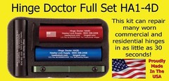 Hinge Doctor Full Set HA1234D, w case & updated instructions. New Notched Style!