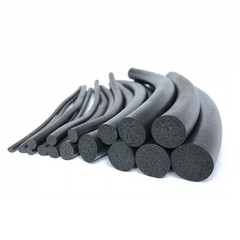 Sponge Cord Black Foam EPDM Rubber Gasket Trim Seal 5 6 7 8 9 10 12 14 16-20mm