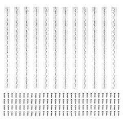Piano Hinge 18×1.2 Inch 12 Pieces, Piano Holes, Silver