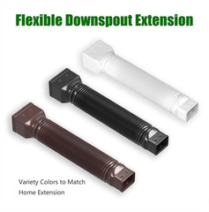 2 Pack Rain Gutter Downspout Extensions Flexible,Down Spout Extender Diverter Ex