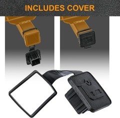 2 Inch Trailer Hitch Cover, Rubber Receiver Tube Cap Plug for Class 3/4/5 Hitche