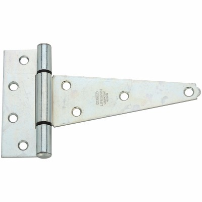 Gate T-Hinge, Extra Heavy Duty, Zinc, 6 In. – N129-189