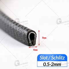 EPDM Car Door Edge Guard Protector Moulding Trim Edge Strip Chip Protect Rubber