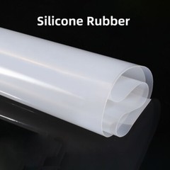 500mmx500mm White Silicone Sealing Pad Sheet 1mm-6mm Thick Silicone Rubber Plate