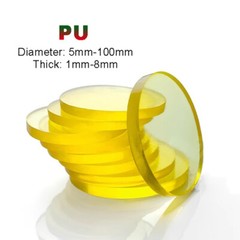 Round Polyurethane Disc Discs PU Damping Pads Sheet – Various Thickness & Sizes