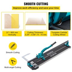 Tile Cutter 31 Inch,Manual Tile Cutter Single Rail with Precise Laser Positionin