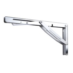 2Pcs Stainless Steel 12″ Folding Table Bracket Shelf Bench Max.Load Heavy Duty