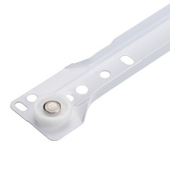 16″ Keyboard Slide Glide Roller Wheel Cabinet Drawer Runner White 1 Pair