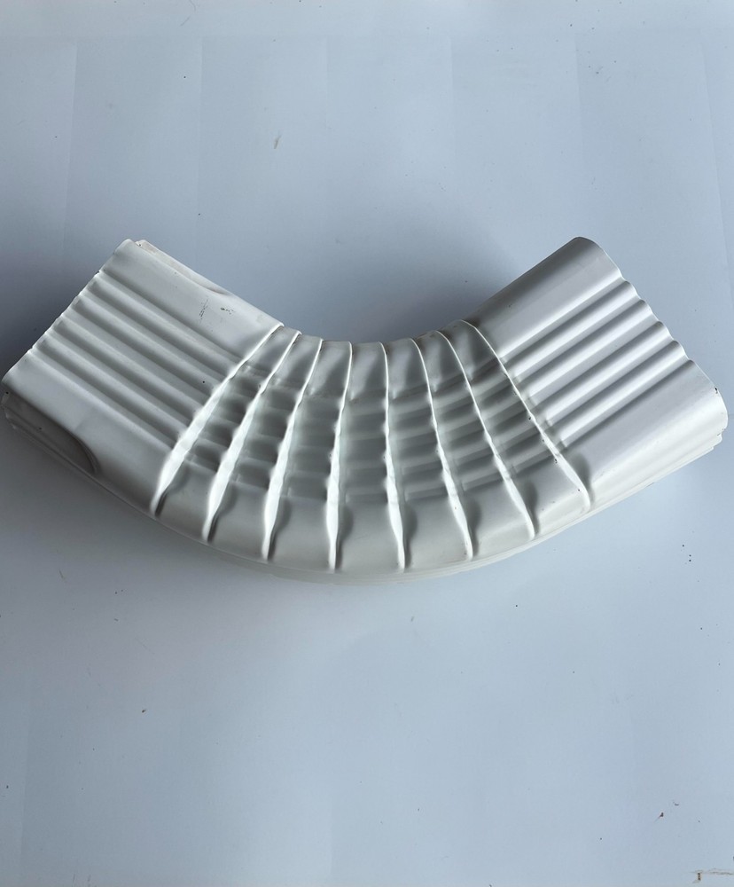 Gutter Elbow 3×4″ B White Aluminum Downspout Connector Easy Installation