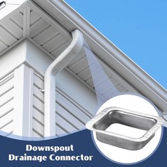 VYH 2″ x 3″ Rain Gutter Downspout Drop Outlet Aluminum K Style (4 Pack)