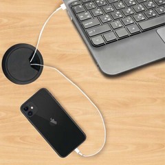 60mm Computer Desk Table Grommet Cable Tidy, Port Outlet Wire Hole Surface Cover