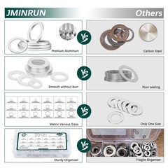 600PCS Oil Drain Plug Gasket M6 To M24, – 600 Pcs