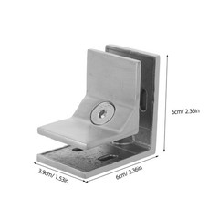 Stainless Steel Glass Railing Spigots 90 Degree Frameless Clamp Bracket for