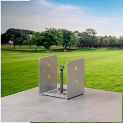 Simpson Strong-Tie ABU44Z Z-Max Coated Standoff Post Base (Pack of 12)
