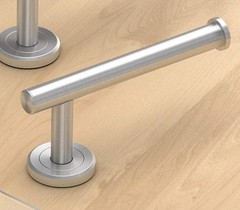 Gatco 4291B Latitude II 8-Inch Hand TowelBar, Wall Mounted Bathroom Towel Bar