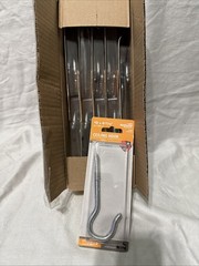 Lot Of 10 National #0 X 4-15/16” Zinc Plated Ceiling Hook, Med Duty, 125 Lbs Max