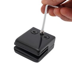 304 Stainless Steel Glass Clamps 8 Pack Black Glass Clamp Clip For 8-10mm Glass