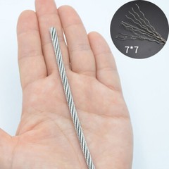 304 Stainless Steel Wire Rope Cable Flexible Φ 0.3mm ~ 20mm / 7×19 Structure