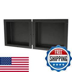 Tile Redi Usa Rndh1614S-14 Niche Double Recessed Shower Shelf Two Shelves 14 H