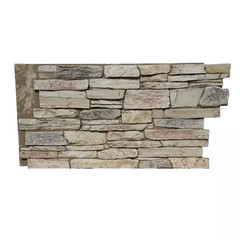 Ledge Stone 48 In. X 24.25 In. Polyurethane Interlocking Siding Panel in Frosted